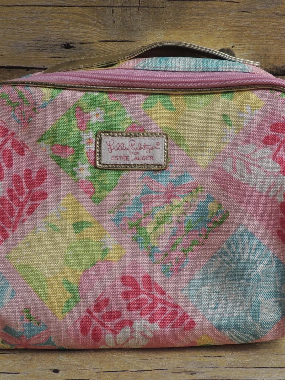 Lilly Pulitzer for Estee Lauder Floral Makeup Case